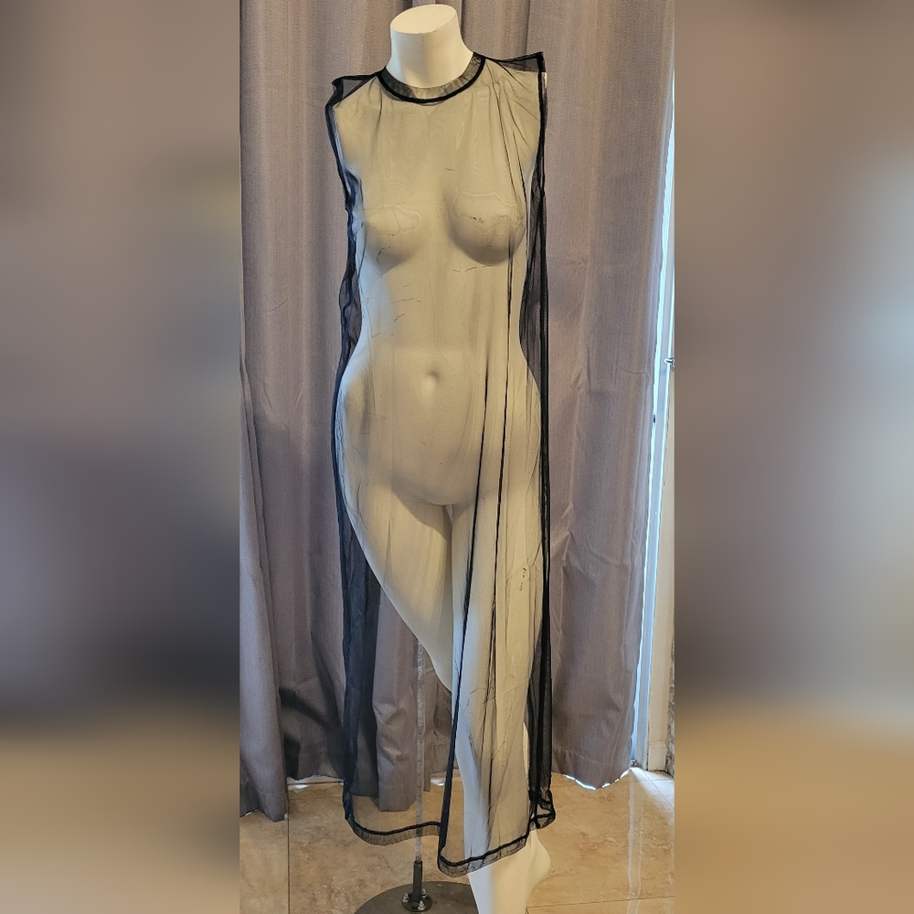 Black Mesh tunic